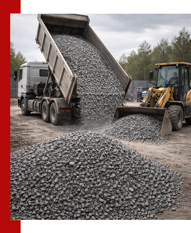 Доставка и продажа щебня гранитного в Новодвинске