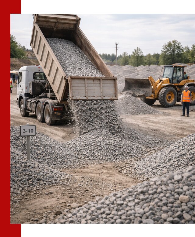 Гранитный щебень фракции 3–10: доставка и продажа в Новодвинске