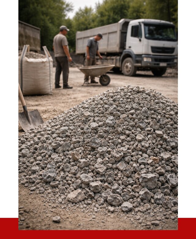 Гранитный щебень фракция 20-40 в Новодвинске от 3273 руб. ПРОНЕРУДНвд