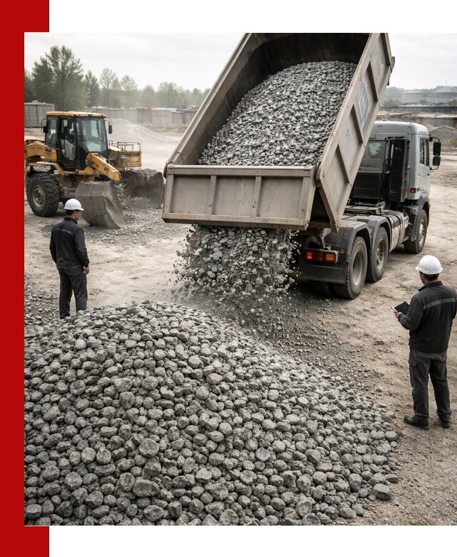 Доставка гранитного щебня фракции 20-40 в Новодвинске