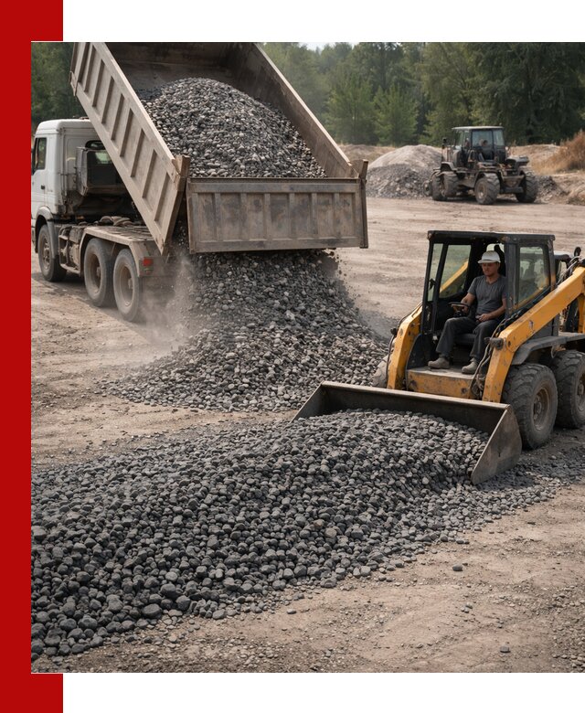 Гранитный щебень фракция 40-70 с доставкой в Новодвинске