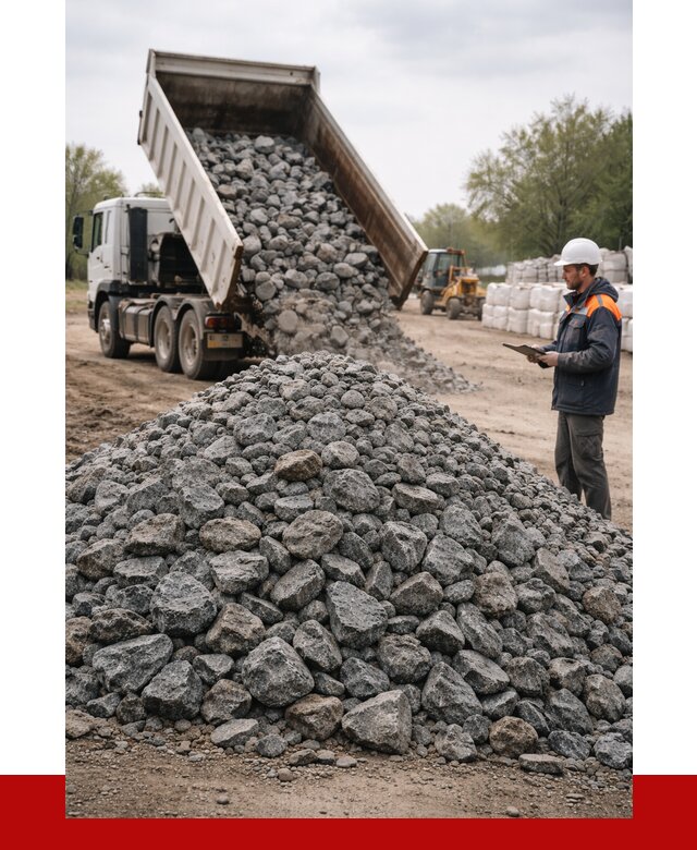 Гранитный щебень фракция 100-200 в Новодвинске от 4295 р. ПРОНЕРУДНвд