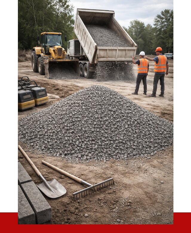 Гравийный щебень купить в Новодвинске от 2250 р. ПРОНЕРУДНвд