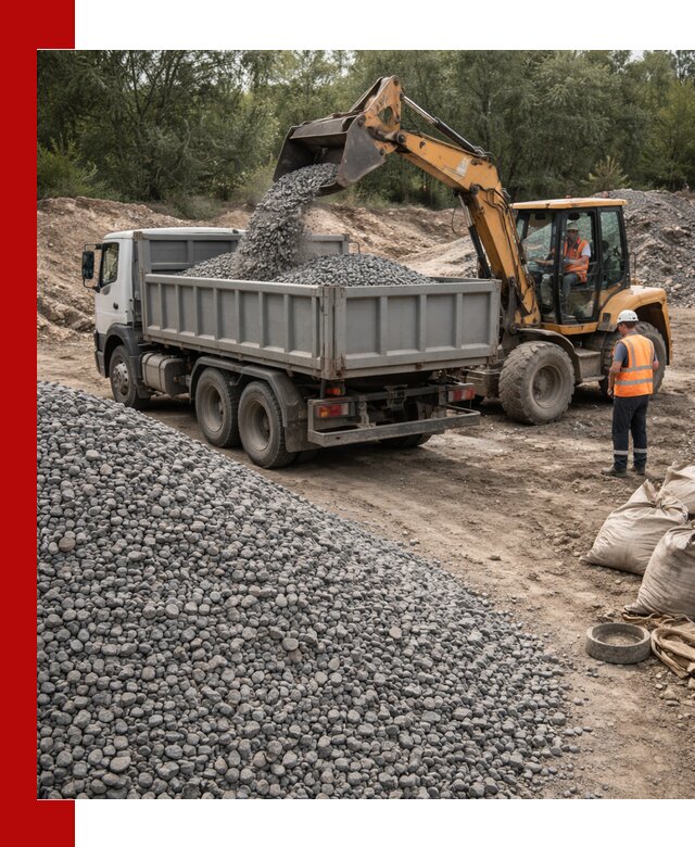 Доставка гравийного щебня в Новодвинске оптом и в розницу