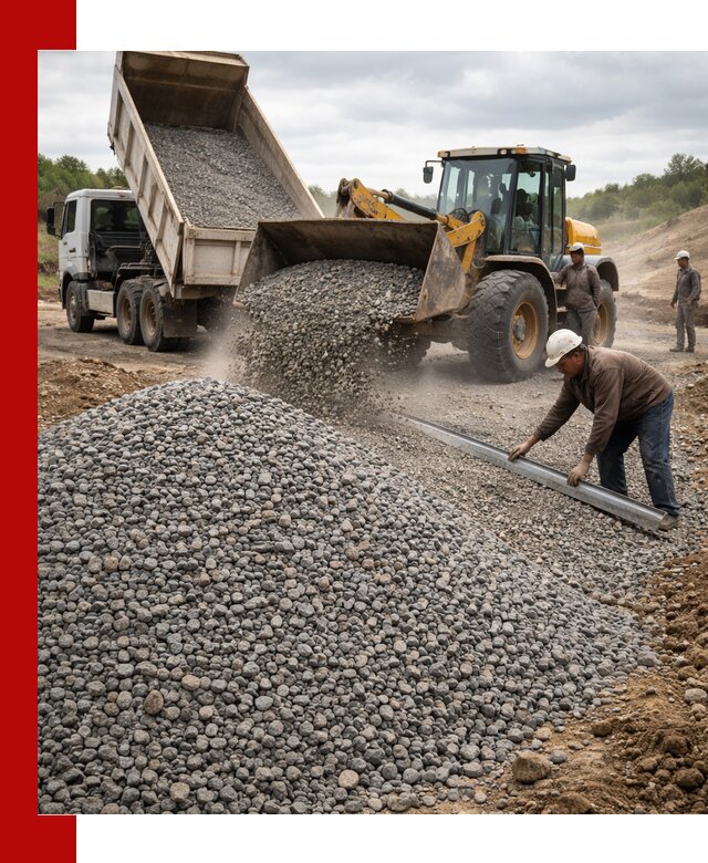Гравийный щебень фракция 5-20 с доставкой в Новодвинске