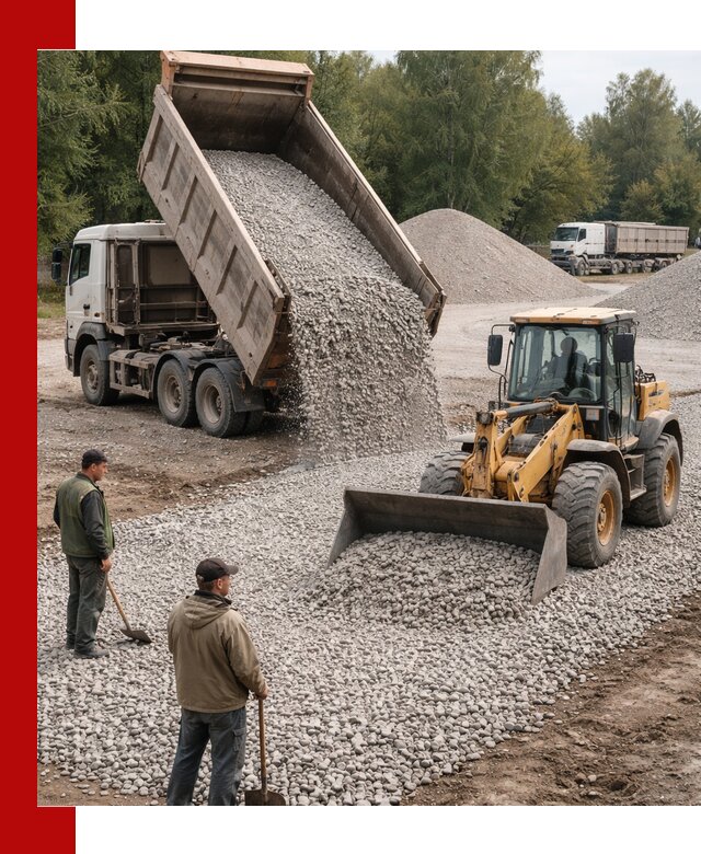 Купить гравийный щебень фракция 20-40 в Новодвинске с доставкой