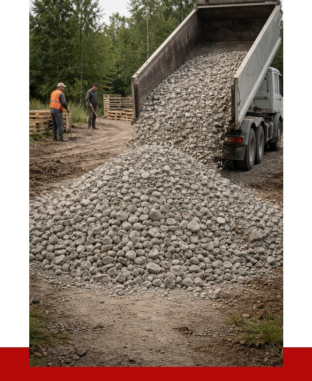 гравийный щебень фракция 70-120 в Новодвинске от 2506 р. ПРОНЕРУДНвд