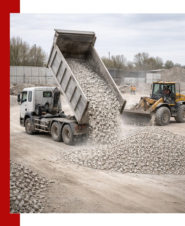 Доставка и продажа известнякового щебня в Новодвинске