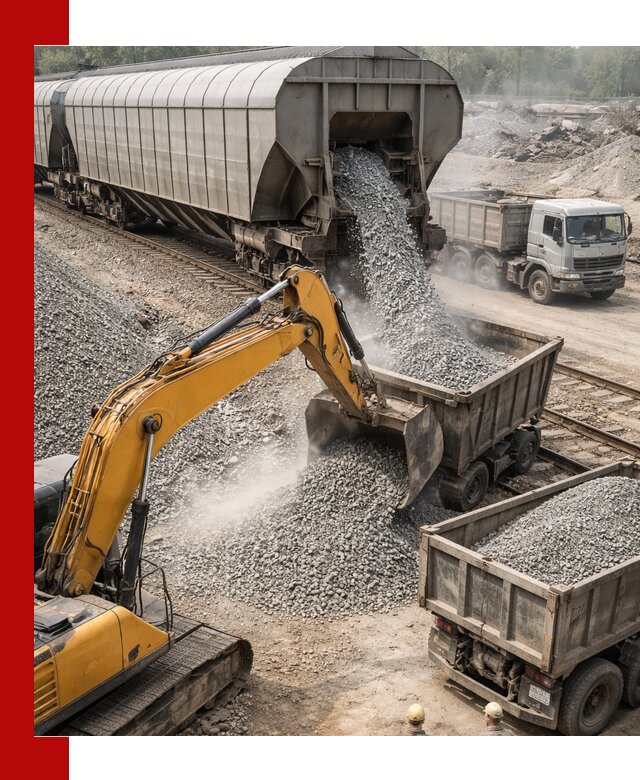 Доставка железнодорожного щебня в Новодвинске крупными партиями быстрого отгруза