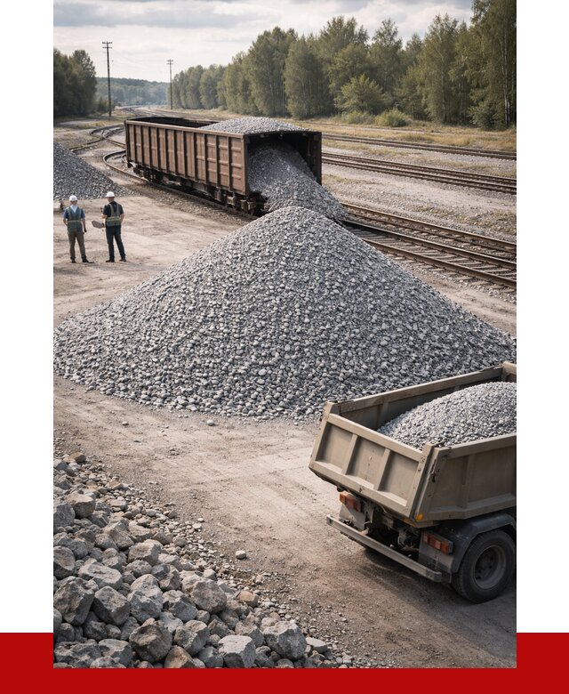 Железнодорожный щебень 20-60 в Новодвинске от 1739 р. | ПРОНЕРУДНвд