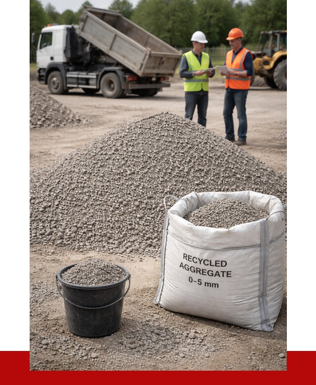 Вторичный щебень фракция 0-5 в Новодвинске от 1636 р. ПРОНЕРУДНвд