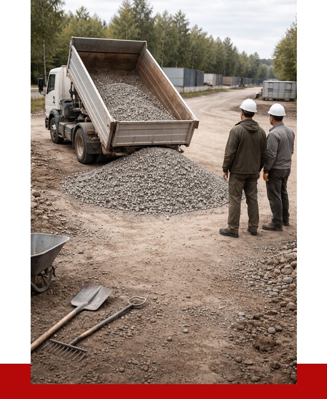 Бетонный щебень фракция 5-20 в Новодвинске от 3273 р., ПРОНЕРУДНвд