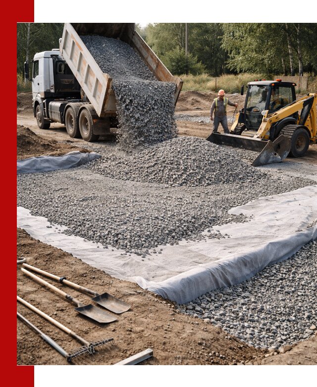 Щебень для фундамента с доставкой в Новодвинске