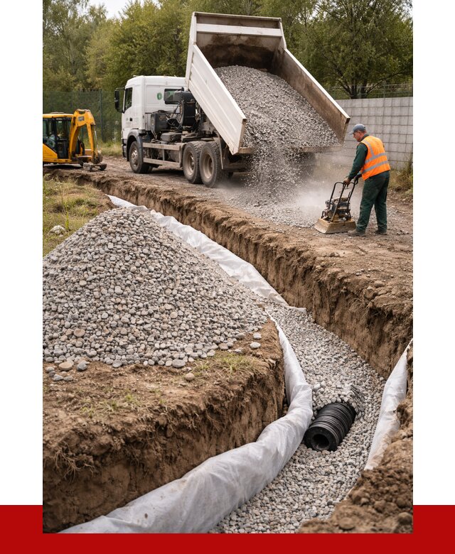 Щебень для дренажа в Новодвинске от 1892 р., ПРОНЕРУДНвд доставка
