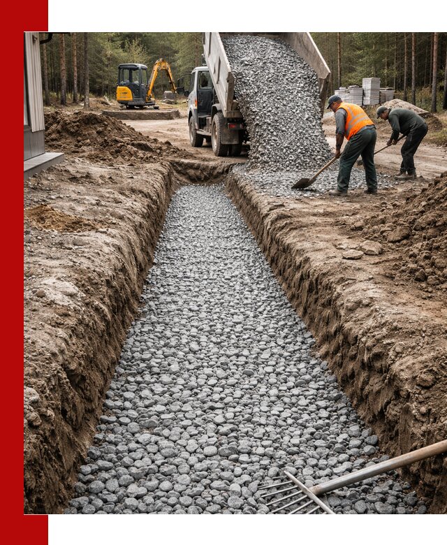 Щебень для дренажа с доставкой в Новодвинске высокого качества