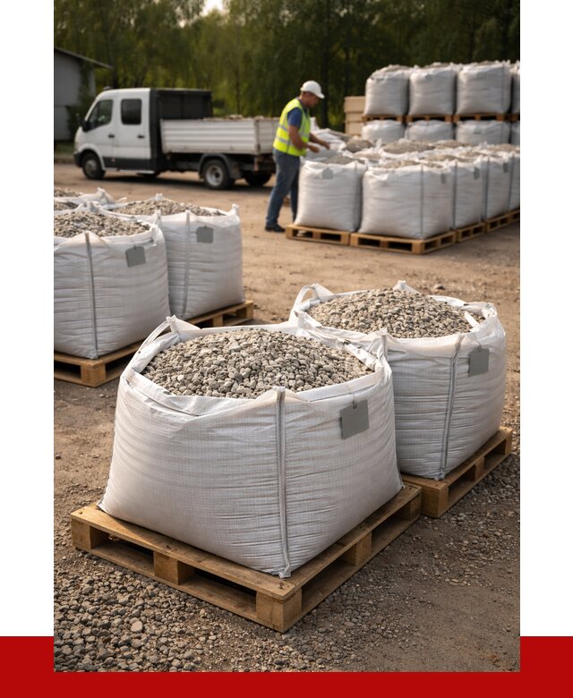 Щебень в мешках с доставкой в Новодвинске от 4295 р. | ПРОНЕРУДНвд