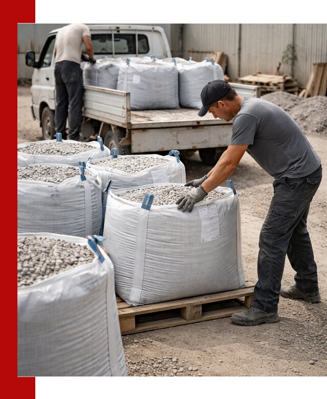 Доставка щебня в мешках по выгодным ценам в Новодвинске