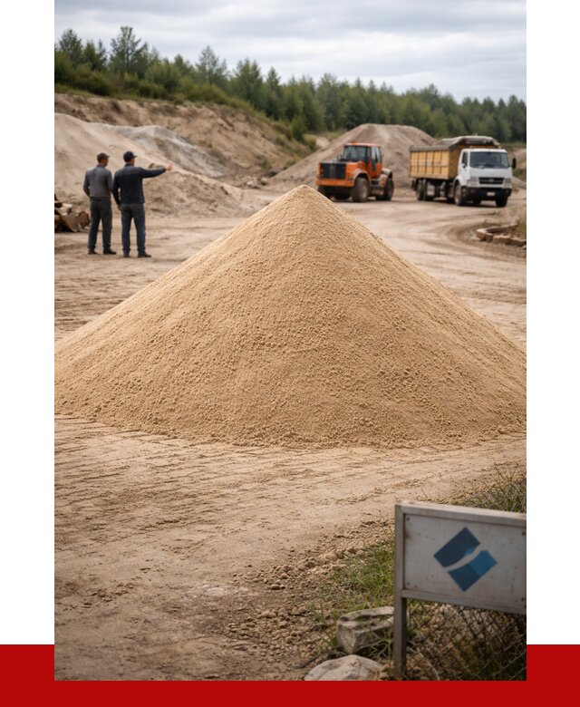 Карьерный песок навалом в Новодвинске от 1841 р. | ПРОНЕРУДНвд