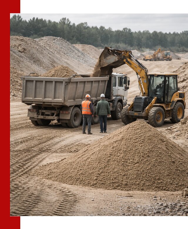 Карьерный среднезернистый песок с доставкой в Новодвинске
