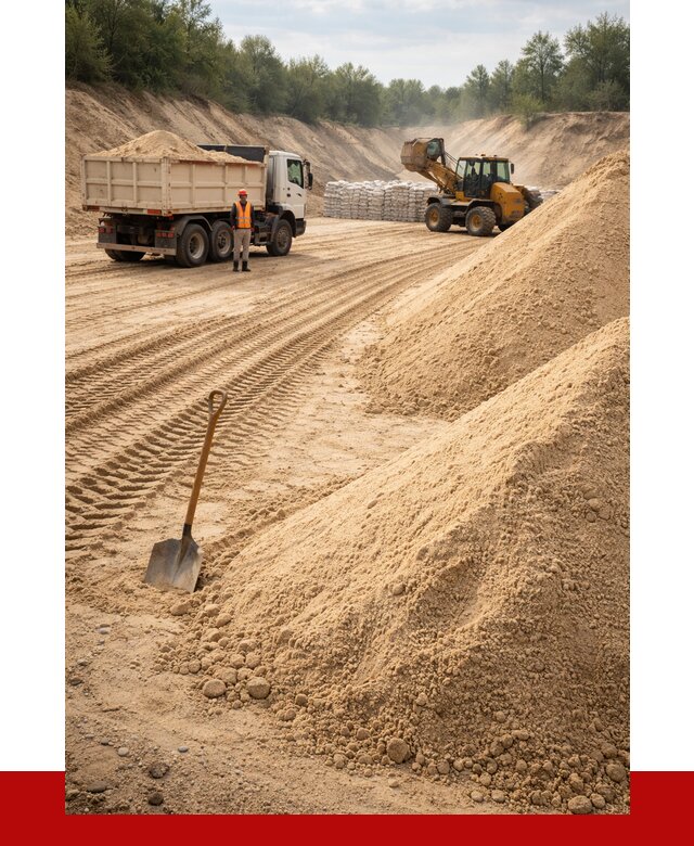 Карьерный песок мелкозернистый в Новодвинске от 9204 р. | ПРОНЕРУДНвд
