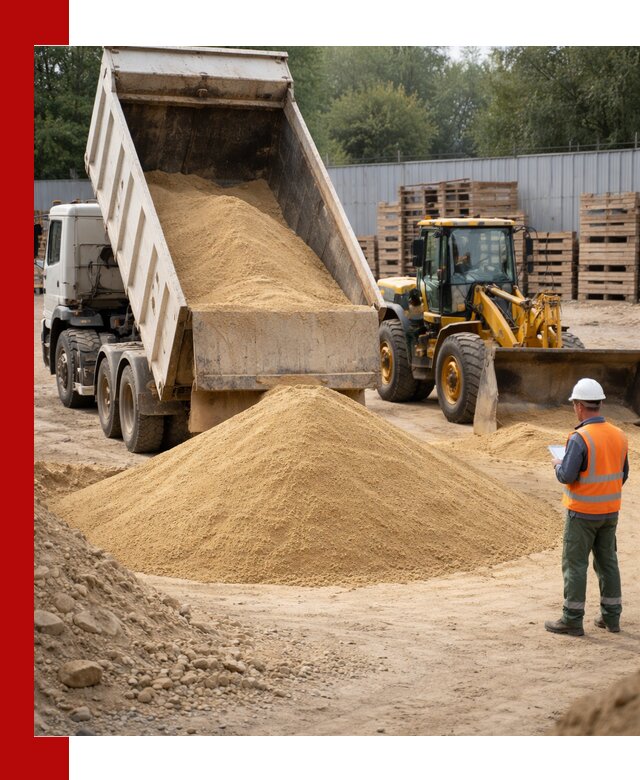 Доставка карьерного мелкозернистого песка в Новодвинске