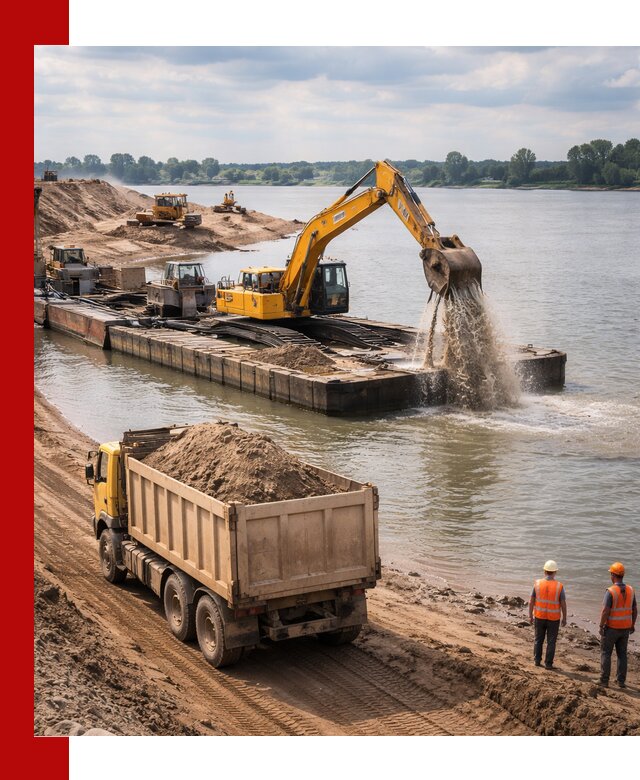 Намывной песок с доставкой в Новодвинске оптом и в розницу