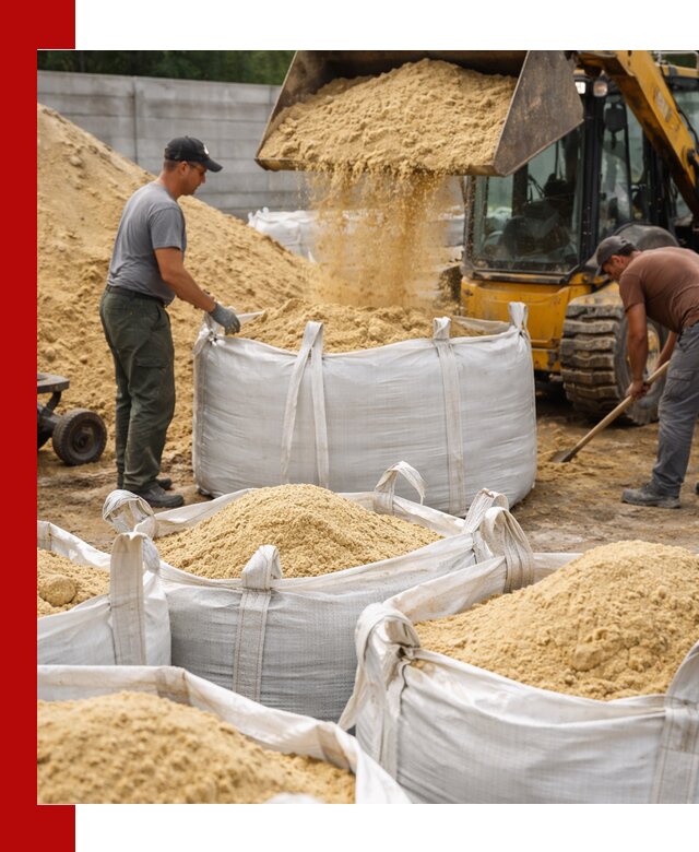 Поставка качественного песка для кладки в Новодвинске