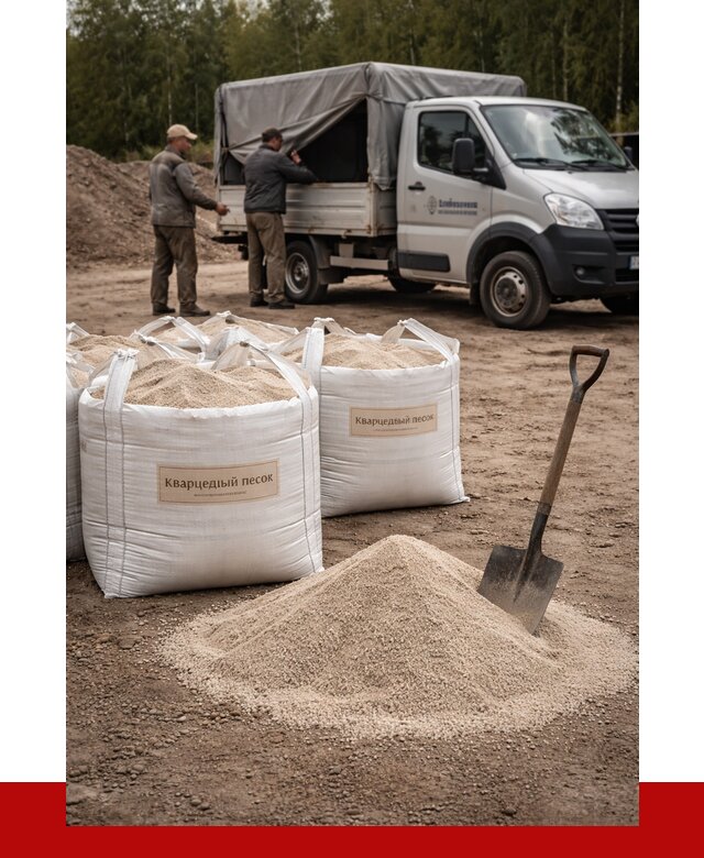 Кварцевый песок для пескоструя в Новодвинске от 4602 р. | ПРОНЕРУДНвд