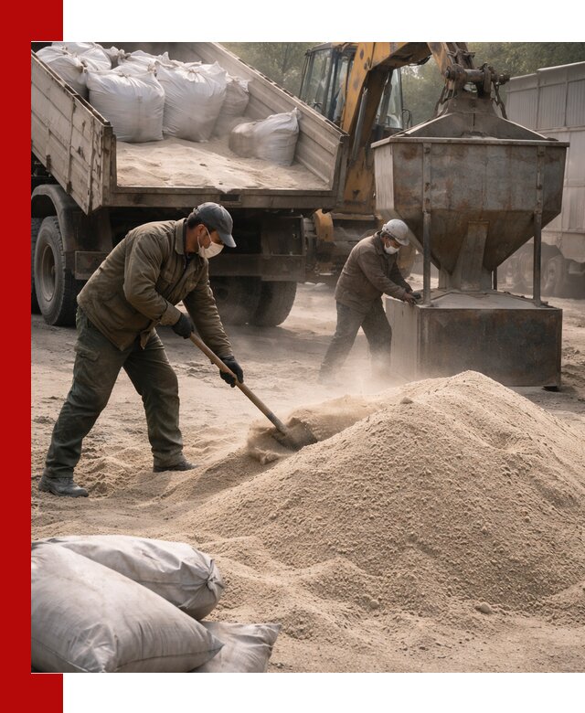 Кварцевый песок для пескоструя в Новодвинске — доставка и качество