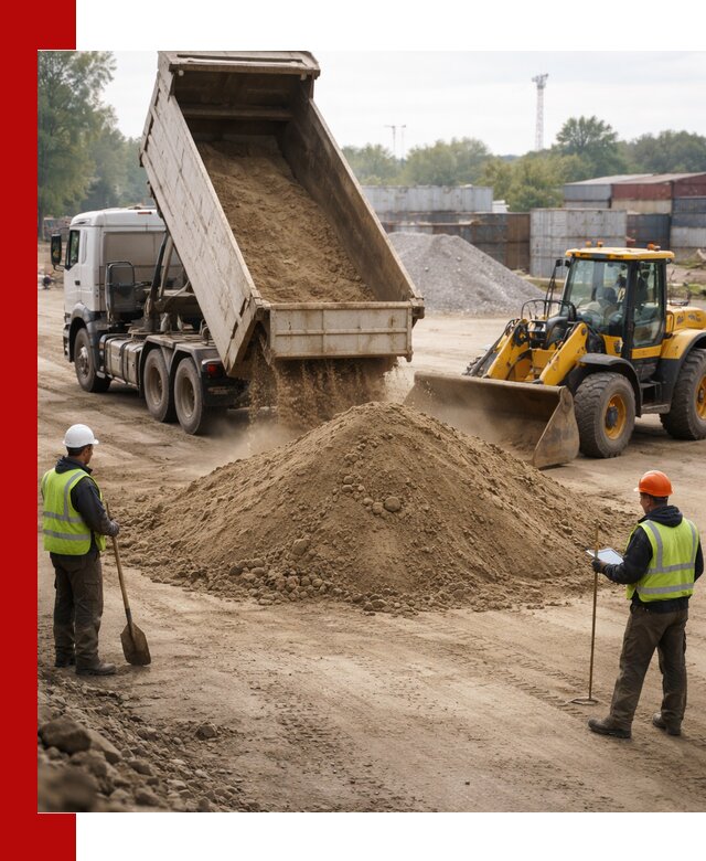 Доставка и продажа пескогрунта оптом и в розницу в Новодвинске