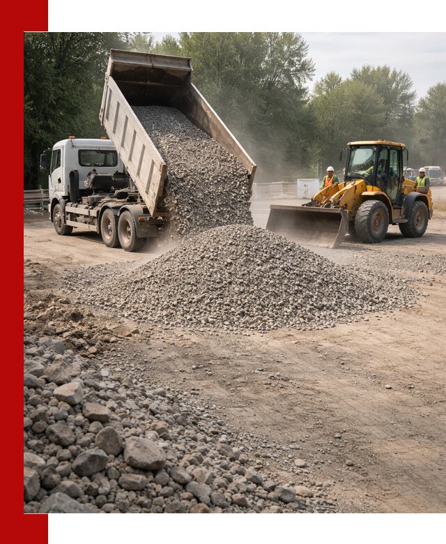 Гравий фракция 5–20 доставка в Новодвинске оптом и в розницу