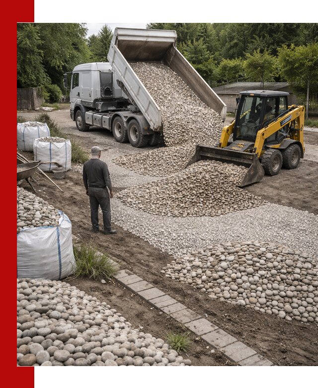 Доставка морской гальки оптом и в розницу в Новодвинске