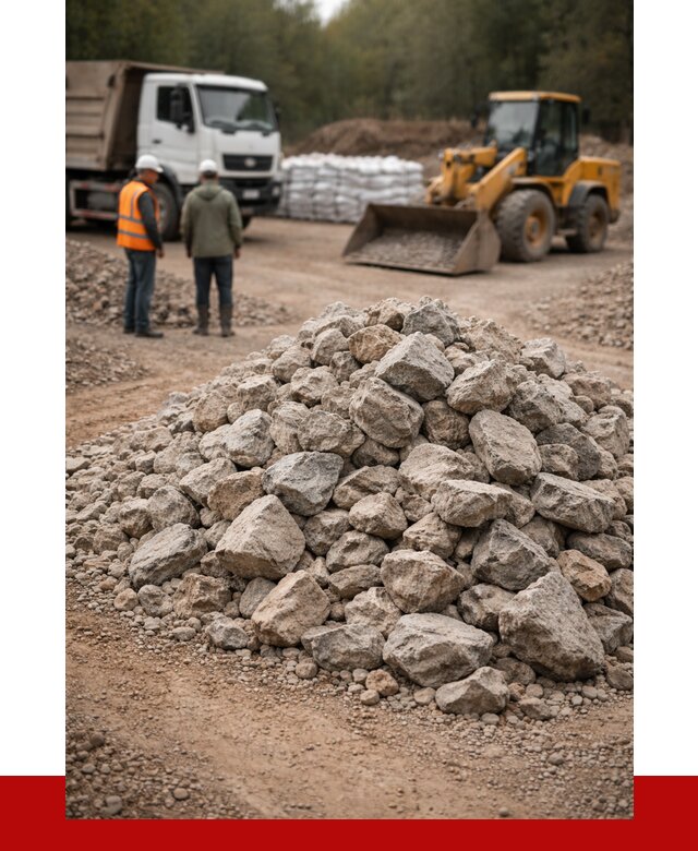 Купить бутовый камень с доставкой в Новодвинске от 2352 р. | ПРОНЕРУДНвд