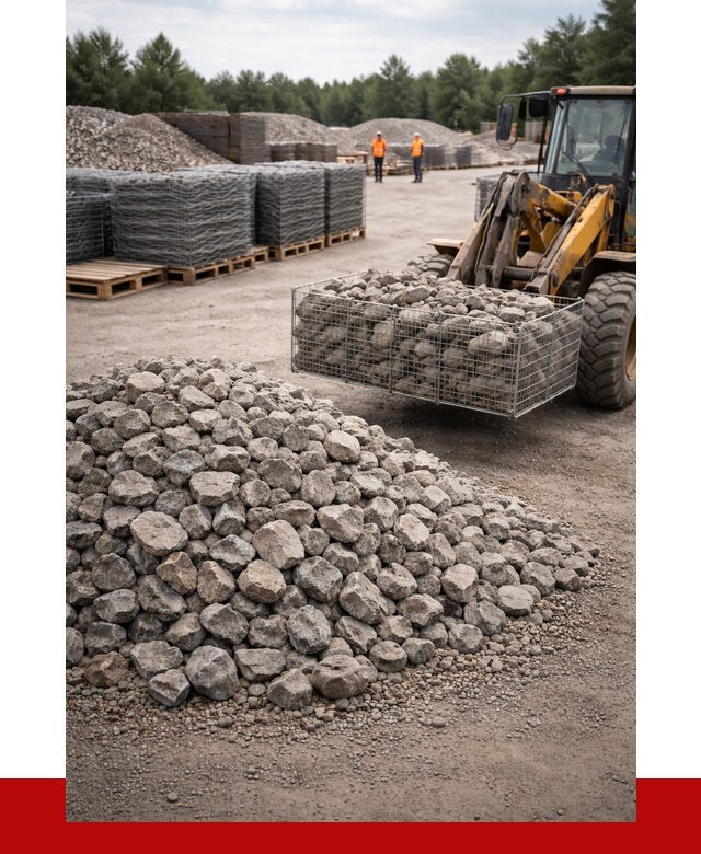 Камень для габионов фракция 70-150 в Новодвинске от 4295 р. | ПРОНЕРУДНвд