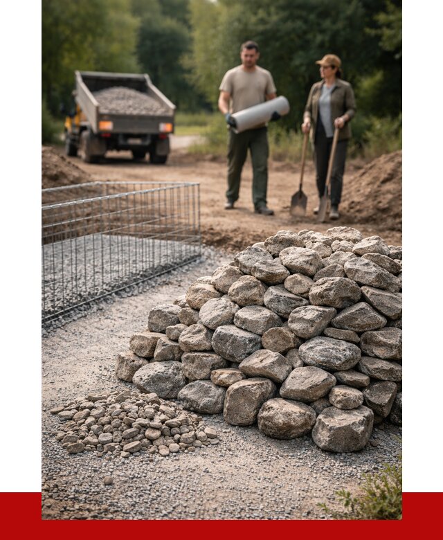 Камень для габионов фракция 100-200 в Новодвинске от 4909 р. | ПРОНЕРУДНвд