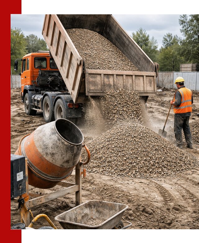 Опгс для бетона с доставкой самосвалом в Новодвинске от производителя