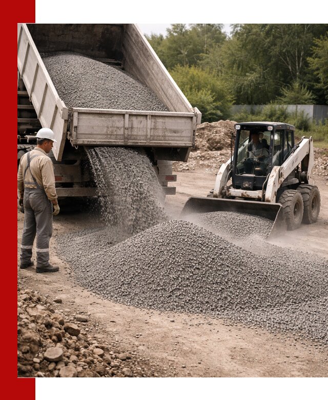 Доставка гравийного отсева 0-5 в Новодвинске оптом и в розницу