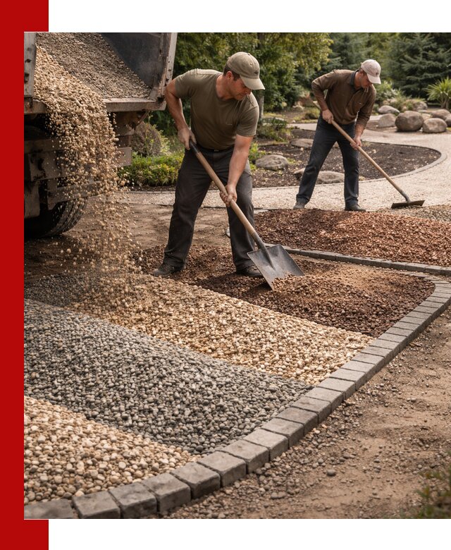 Декоративная крошка для ландшафта в Новодвинске — продажа и доставка