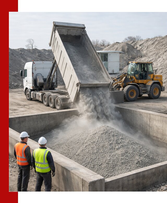 Доставка цемента навалом в Новодвинске крупными партиями