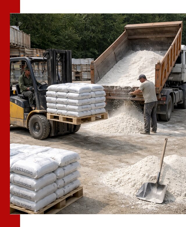 Доставка строительной извести оптом и в розницу в Новодвинске