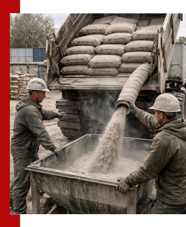 Доставка цемента М400 в Новодвинске оптом и в розницу