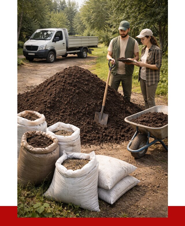 Купить грунт с доставкой в Новодвинске от 4602 р. за м3 | ПРОНЕРУДНвд