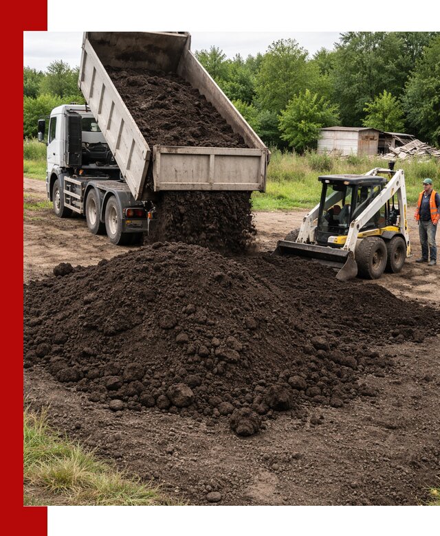 Поставка плодородной земли с доставкой самосвалом в Новодвинске