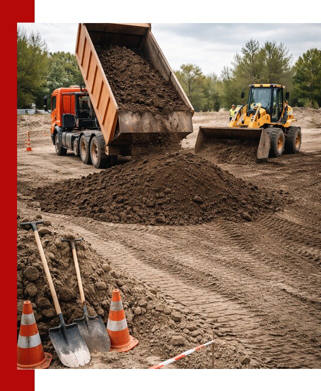 Поставка и доставка планировочного грунта в Новодвинске