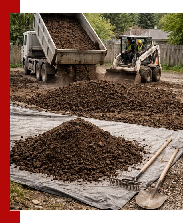 Грунт для отсыпки участка с доставкой в Новодвинске