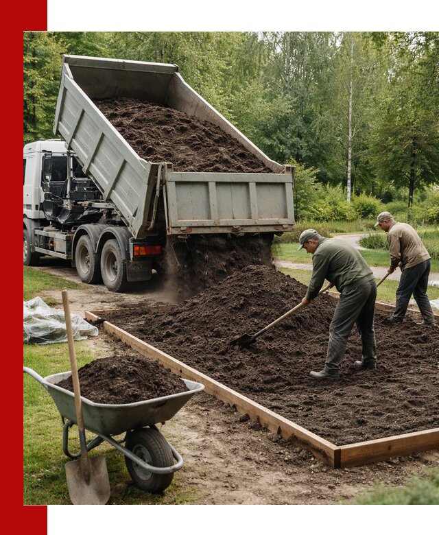 Доставка грунта для озеленения и благоустройства в Новодвинске