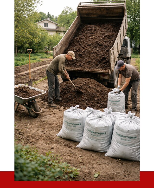 Плодородная смесь в Новодвинске от 4295 р./куб с доставкой | ПРОНЕРУДНвд