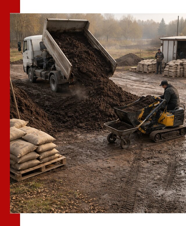 Кислый торф в доставке по выгодным ценам в Новодвинске