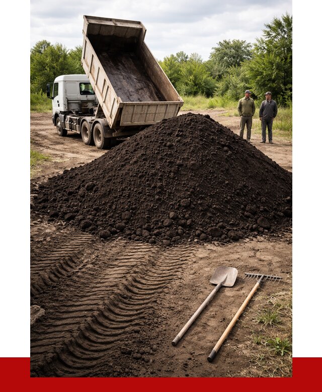 Купить чернозем навалом в Новодвинске от 1227 р. за куб | ПРОНЕРУДНвд