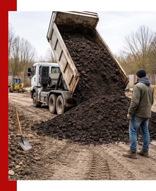Доставка чернозема навалом в Новодвинске быстро и выгодно